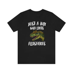 Just A Boy Who Loves Allosaurus Shirt - Allosaurus print design