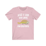 Just A Boy Who Loves Ankylosaurus Dinosaur Shirt, Ankylosaurus Lover Shirt, Dinosaur Shirt, Dinosaur Lover Gift, Animal Adult Kids T-Shirt Image 4