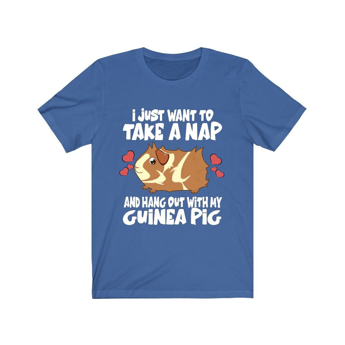 I Just Want To Take A Nap And Hang Out With My Guinea Pig Funny Shirt, Guinea Pig Owner Shirt, Guinea Pig Lover Gift, Animal T-Shirt Image 3
