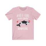 Just A Girl Who Loves Whales Shirt, Orca Whale Lover Shirt, Whale Lover Gift, Orca Shirt, Animal Adult Toddler Kids T-Shirt Image 4