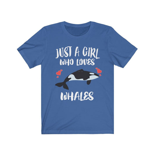 Just A Girl Who Loves Whales Shirt - whale print design