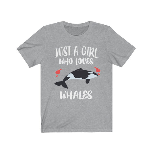 Just A Girl Who Loves Whales Shirt - whale print design