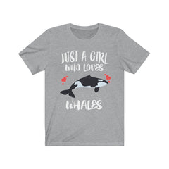Just A Girl Who Loves Whales Shirt - whale print design