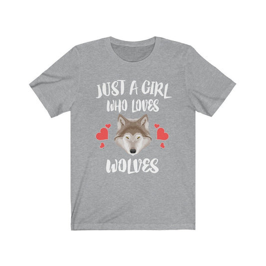 Just A Girl Who Loves Wolves Shirt - wolf print design