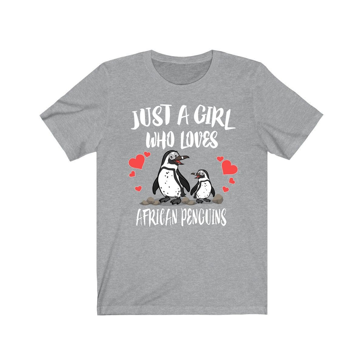 Just A Girl Who Loves African Penguins Shirt, Penguin Lover Shirt, Penguin Lover Gift, Penguin Tee, Animal Adult Toddler Kids T-Shirt Image 4