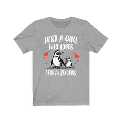 Just A Girl Who Loves African Penguins Shirt - African Penguin print design