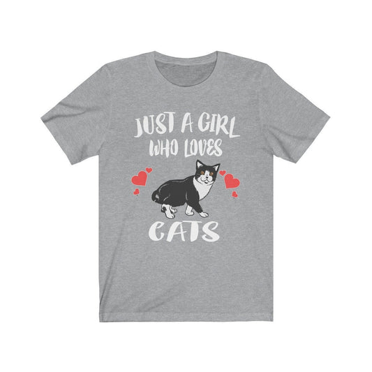 Just A Girl Who Loves Cats Shirt - cat print design