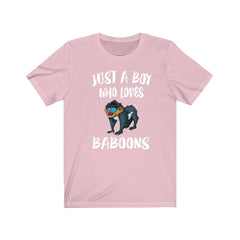 Just A Boy Who Loves Baboons Shirt - baboon print design