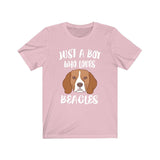 Just A Boy Who Loves Beagles Dogs Shirt, Beagle Lover Shirt, Beagle Shirt, Dog Lover Gift, Animal Adult Kids T-Shirt Image 4