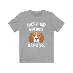 Just A Boy Who Loves Beagles Dog Shirt - Beagle print design