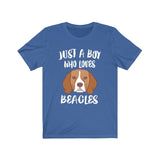 Just A Boy Who Loves Beagles Dogs Shirt, Beagle Lover Shirt, Beagle Shirt, Dog Lover Gift, Animal Adult Kids T-Shirt Image 1