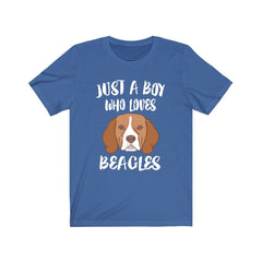 Just A Boy Who Loves Beagles Dog Shirt - Beagle print design