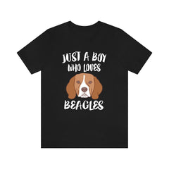 Just A Boy Who Loves Beagles Dog Shirt - Beagle print design