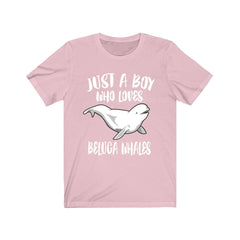 Just A Boy Who Loves Beluga Whales Shirt - beluga whale print design