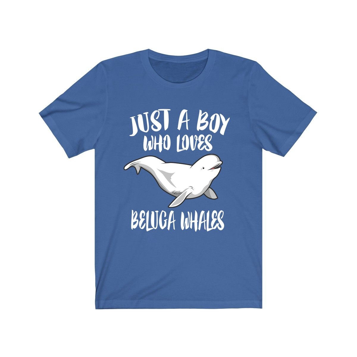 Just A Boy Who Loves Beluga Whales Shirt, Beluga Whale Lover Shirt, Whale Shirt, Whale Lover Gift, Animal Adult Kids T-Shirt Image 3