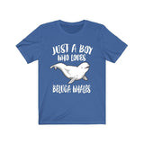 Just A Boy Who Loves Beluga Whales Shirt, Beluga Whale Lover Shirt, Whale Shirt, Whale Lover Gift, Animal Adult Kids T-Shirt Image 3