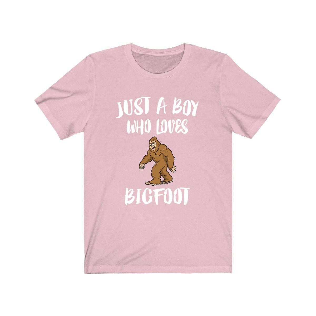 Just A Boy Who Loves Bigfoot Shirt, Bigfoot Lover Shirt, Bigfoot Shirt, Bigfoot Lover Gift, Animal Adult Kids T-Shirt Image 4