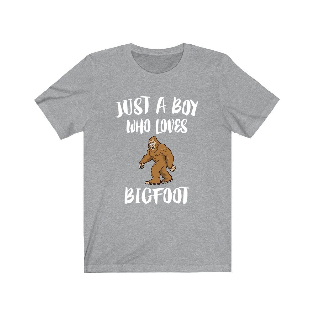 Just A Boy Who Loves Bigfoot Shirt, Bigfoot Lover Shirt, Bigfoot Shirt, Bigfoot Lover Gift, Animal Adult Kids T-Shirt Image 2