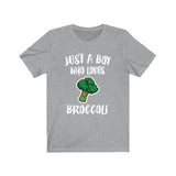 Just A Boy Who Loves Broccoli Shirt, Broccoli Lover Shirt, Broccoli Shirt, Broccoli Lover Gift, Animal Adult Kids T-Shirt Image 1