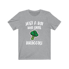 Just A Boy Who Loves Broccoli Shirt - broccoli print design