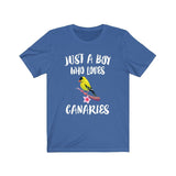 Just A Boy Who Loves Canaries Birds Shirt, Canary Lover Shirt, Canary Shirt, Canary Lover Gift, Animal Adult Kids T-Shirt Image 4