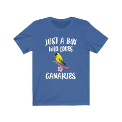 Just A Boy Who Loves Canaries Birds Shirt - canary print design