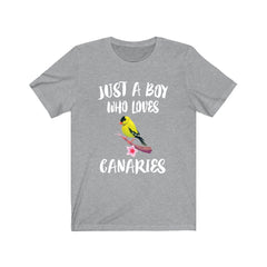 Just A Boy Who Loves Canaries Birds Shirt - canary print design