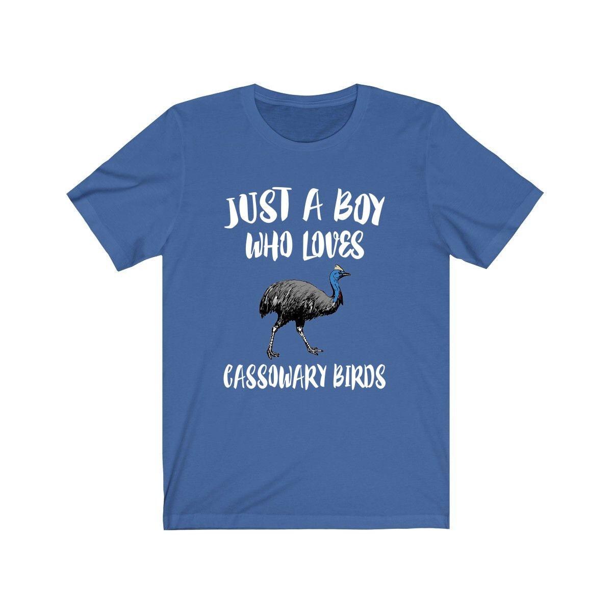 Just A Boy Who Loves Cassowary Birds Shirt, Cassowary Lover Shirt, Birding Shirt, Cassowary Lover Gift, Animal Adult Kids T-Shirt Image 2