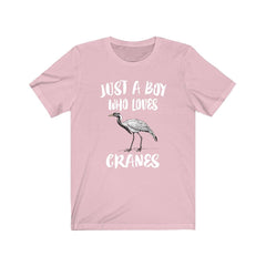 Just A Boy Who Loves Cranes Birds Shirt - crane print design