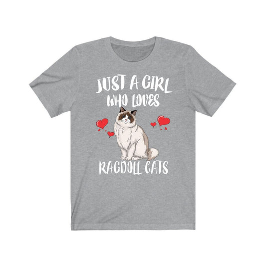 Just A Girl Who Loves Ragdoll Cats Shirt - Ragdoll cat print design