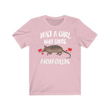Just A Girl Who Loves Armadillos Shirt, Armadillo Lover Shirt, Armadillo Lover Gift, Armadillo Tee, Animal Adult Toddler Kids T-Shirt Image 3