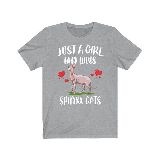 Just A Girl Who Loves Sphynx Cats Shirt - Sphynx cat print design