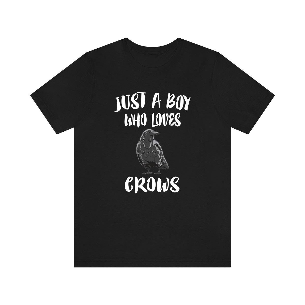 Just A Boy Who Loves Crows Birds Shirt, Crow Lover Shirt, Birding Shirt, Crow Lover Gift, Animal Adult Kids T-Shirt Image 3