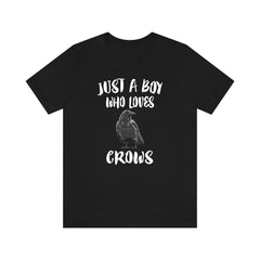 Just A Boy Who Loves Crows Birds Shirt - crow print design