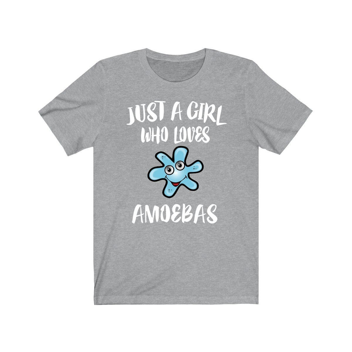 Just A Girl Who Loves Amoebas Shirt, Microbiologist Lover Shirt, Amoebas Lover Gift, Science Tee, Animal Adult Toddler Kids T-Shirt Image 2