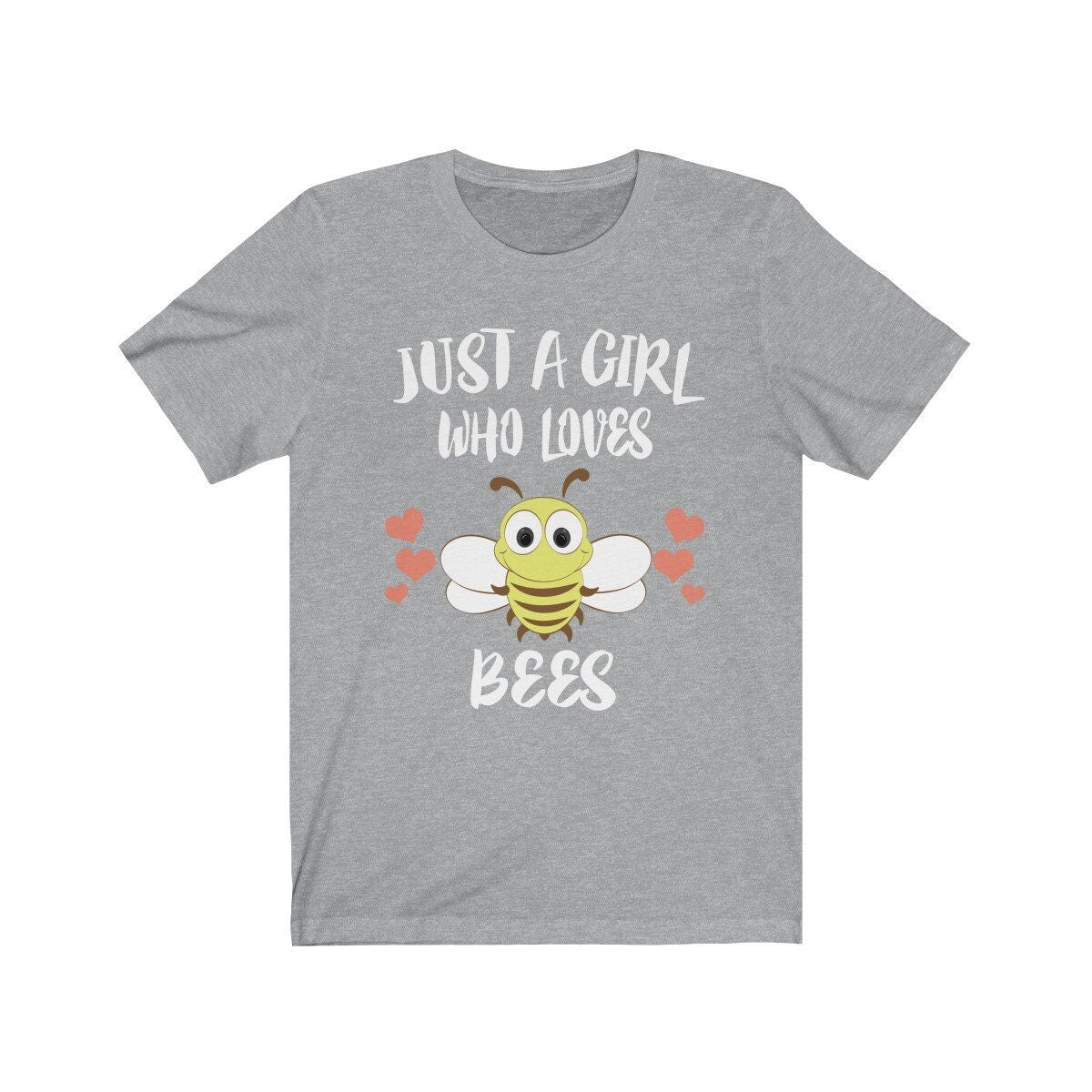 Just A Girl Who Loves Bees Shirt, Bees Lover Shirt, Bee Lover Gift, Bee Shirt, Animal Adult Toddler Kids T-Shirt Image 2