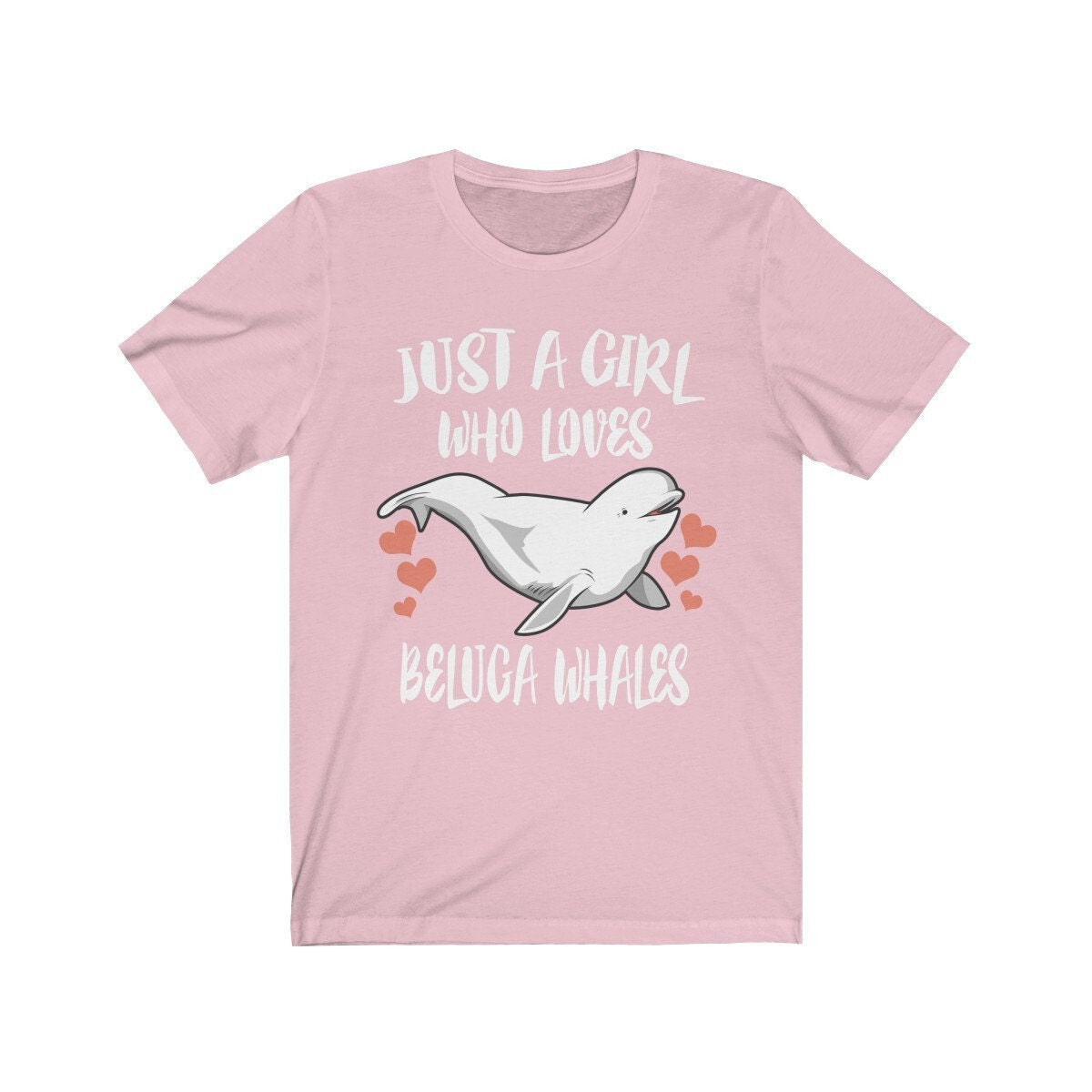 Just A Girl Who Loves Beluga Whales Shirt, Beluga Whale Lover Shirt, Whale Lover Gift, Whale Shirt, Animal Adult Toddler Kids T-Shirt Image 4
