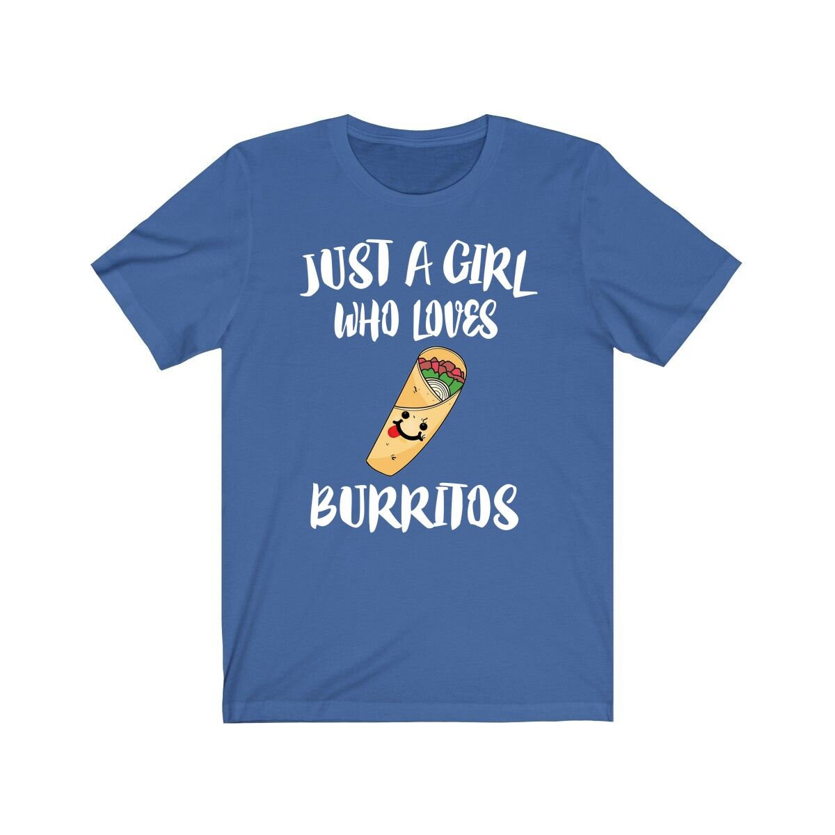 Just A Girl Who Loves Burritos Shirt, Burrito Lover Shirt, Burrito Lover Gift, Food Shirt, Animal Adult Toddler Kids T-Shirt Image 4
