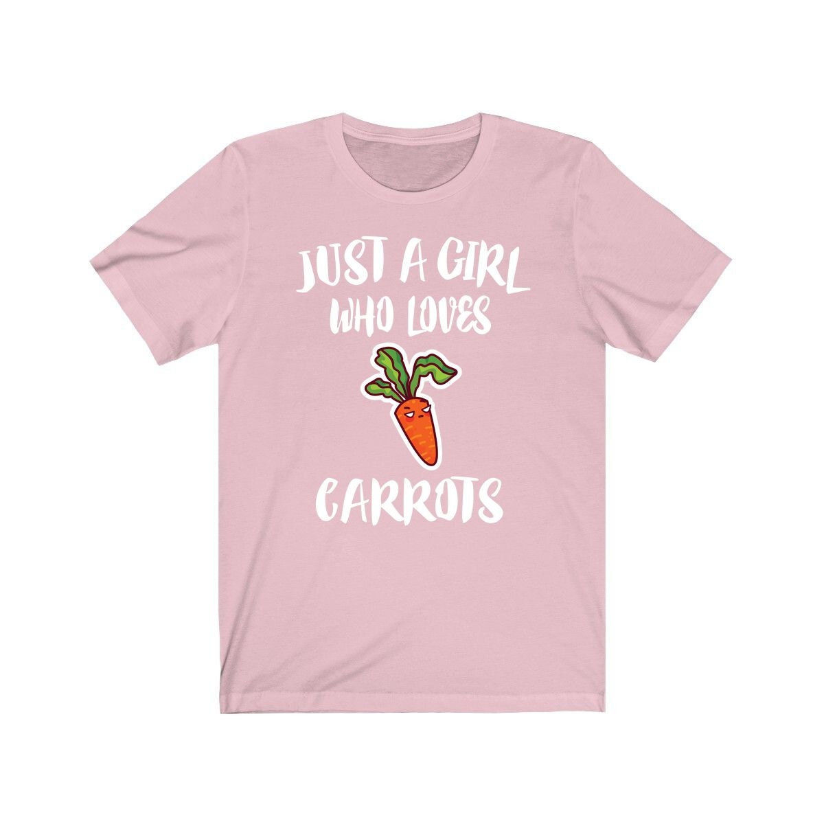 Just A Girl Who Loves Carrots Vegetable Shirt, Carrot Lover Shirt, Vegetable Lover Gift, Vegan Shirt, Adult Toddler Kids T-Shirt Image 2