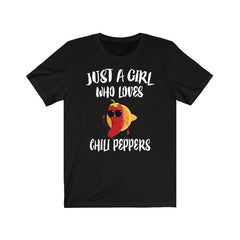 Just A Girl Who Loves Chili Peppers Shirt - chili pepper print design