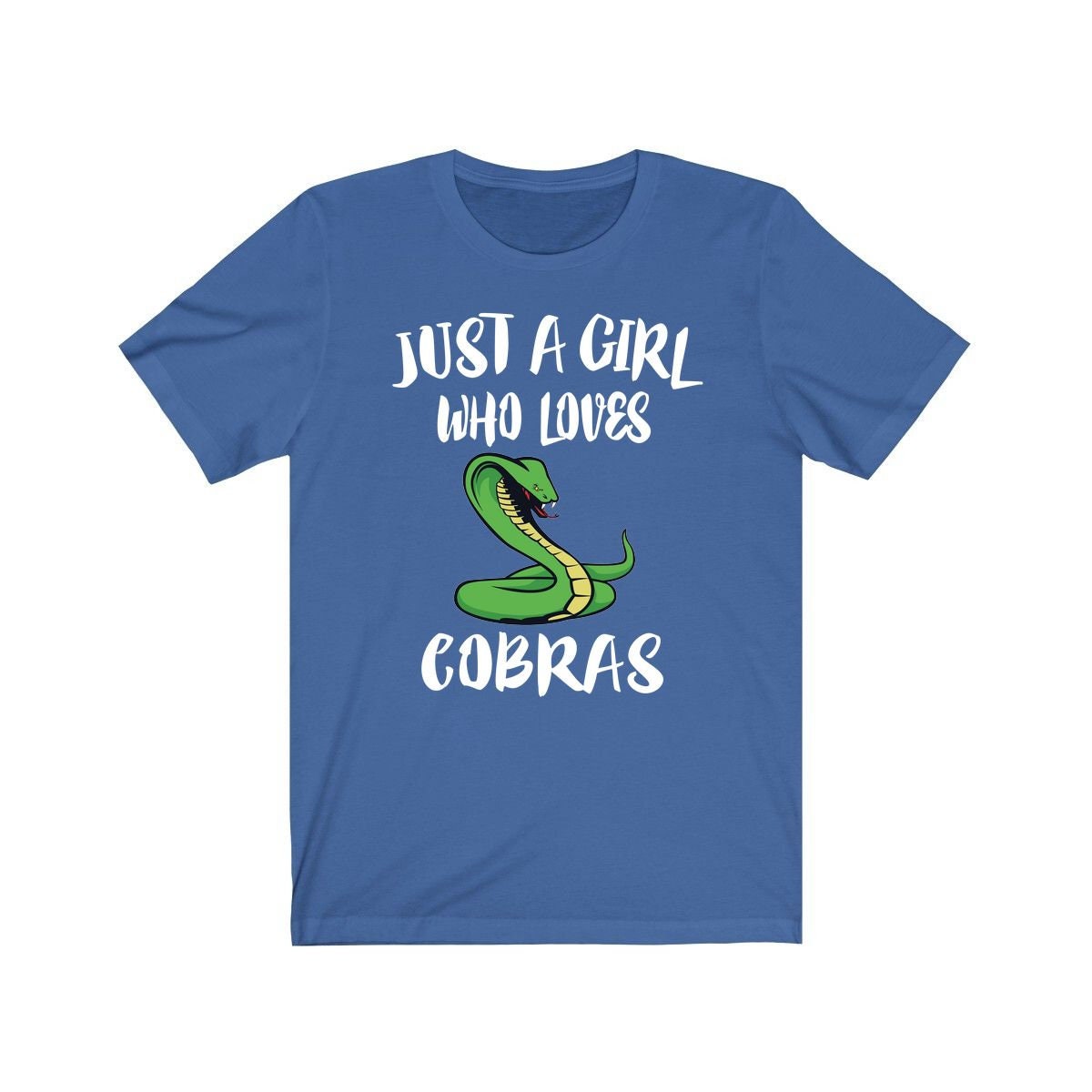 Just A Girl Who Loves Cobras Snake Shirt, Cobra Lover Shirt, Cobra Lover Gift, Snake Shirt, Animal Adult Toddler Kids T-Shirt Image 4