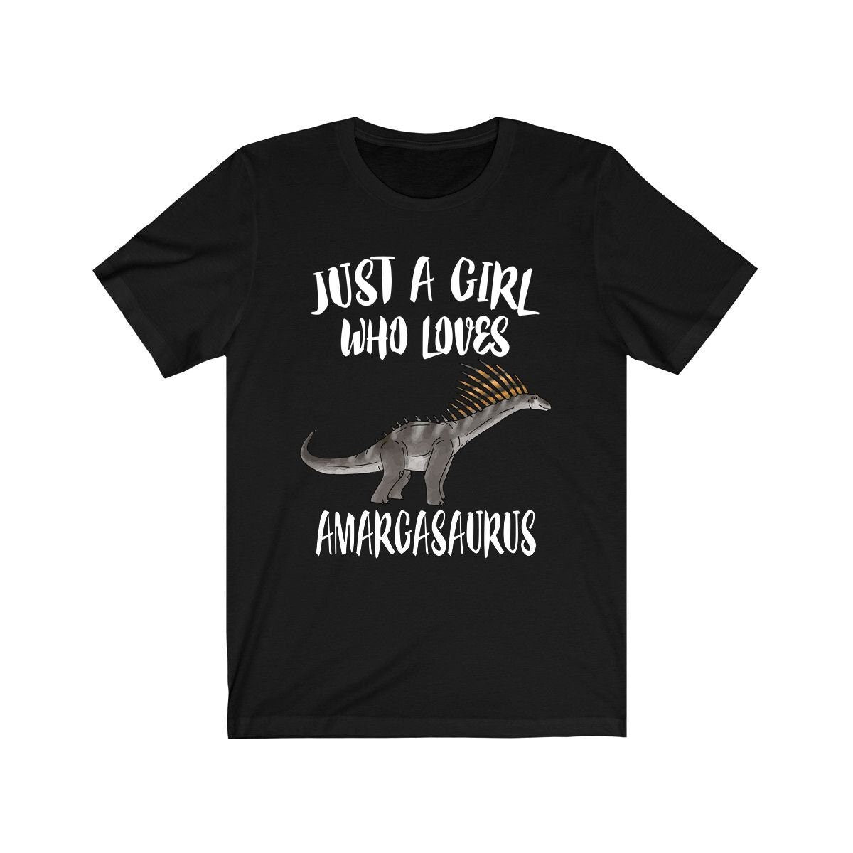 Just A Girl Who Loves Amargasaurus Dinosaur Shirt, Amargasaurus Shirt, Dinosaur Lover Animal Adult Toddler Infant Kids Gift T-Shirt Image 2