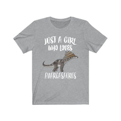 Just A Girl Who Loves Amargasaurus Shirt - Amargasaurus print design