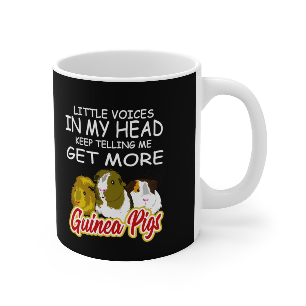 Little Voices Get More Guinea Pigs Funny Mug, Guinea Pig Owner Mug, Guinea Pig Lover Gift, Guinea Pig Mug, Animal Mugs Image 1