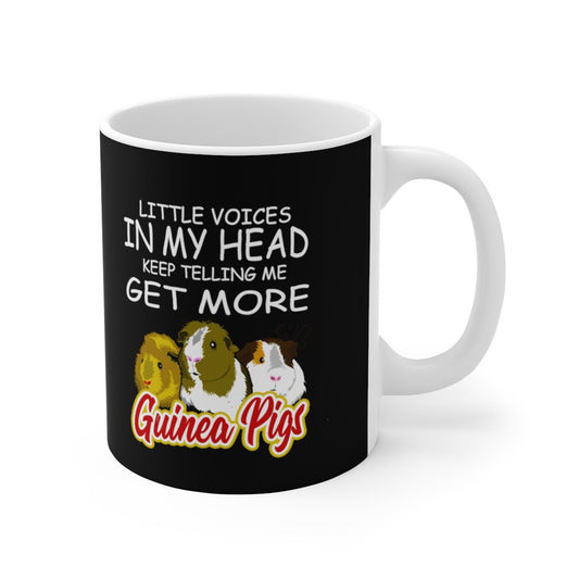 Little Voices Get More Guinea Pigs Coffee Mug - guinea pig print design