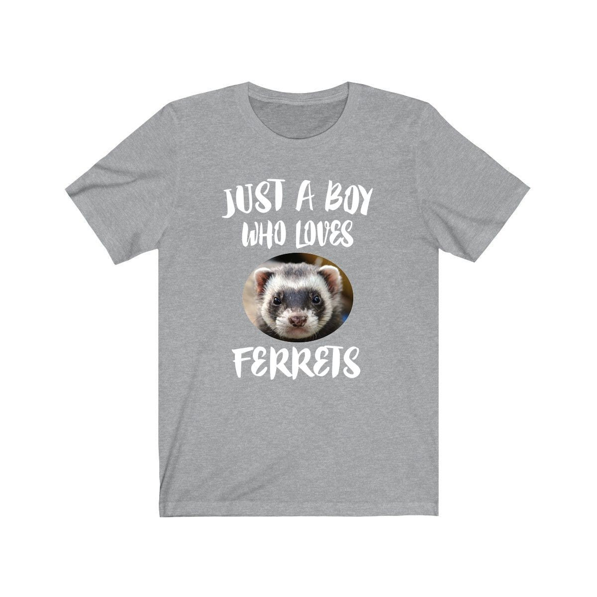 Just A Boy Who Loves Ferrets Shirt, Ferret Lover Shirt, Ferret Shirt, Ferret Lover Gift, Animal Adult Kids T-Shirt Image 2