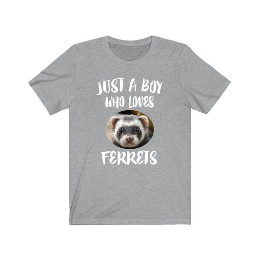 Just A Boy Who Loves Ferrets Shirt - ferret print design