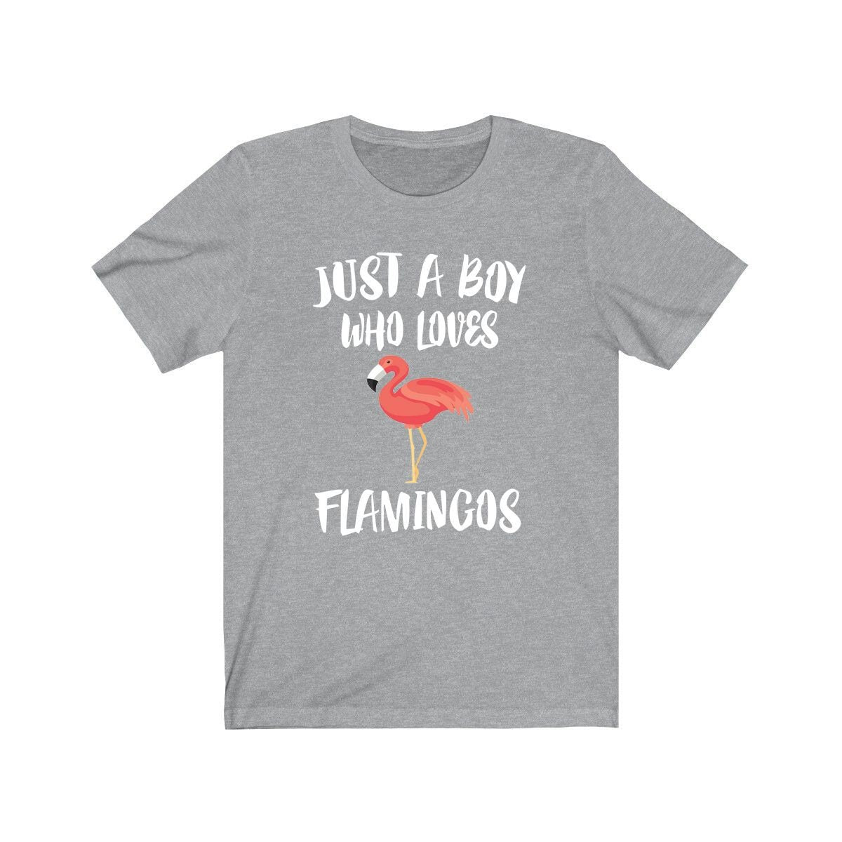 Just A Boy Who Loves Flamingos Shirt, Flamingo Lover Shirt, Flamingo Shirt, Flamingo Lover Gift, Animal Adult Kids T-Shirt Image 1