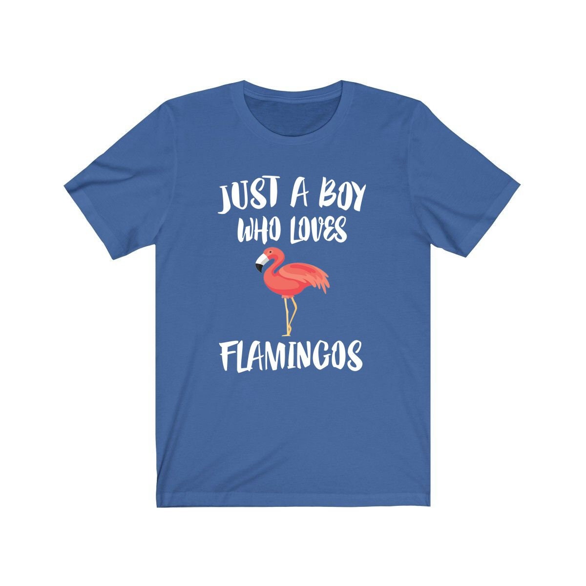 Just A Boy Who Loves Flamingos Shirt, Flamingo Lover Shirt, Flamingo Shirt, Flamingo Lover Gift, Animal Adult Kids T-Shirt Image 2