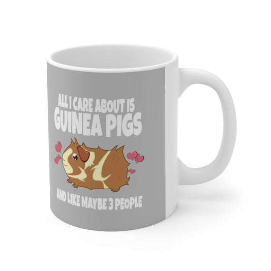 All I Care About Is Guinea Pigs Coffee Mug - guinea pig print design